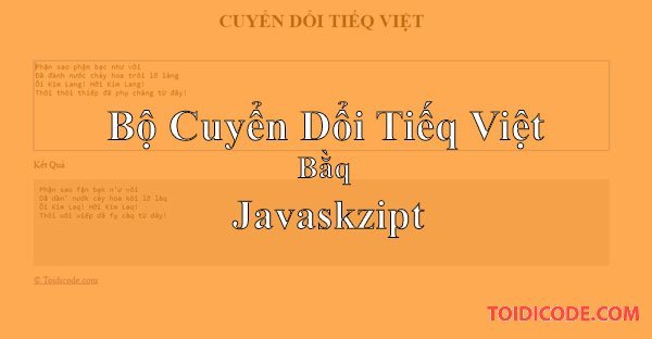 Hướng dẫn tạo bộ chuyển đổi Tiếng Việt kiểu mới